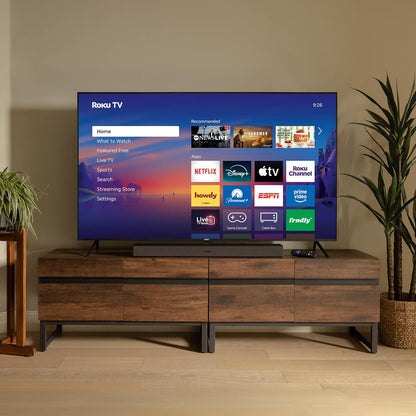 Roku Smart TV 2026 – 55-Inch Select Series, 4K QLED TV – Roku TV with Voice Remote – Flat Screen QLED Television with Wi-Fi for Streaming Live Local News, Sports, & Movies – Bluetooth Headphone Mode