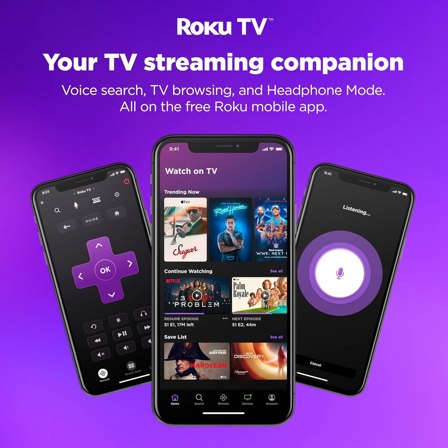 Hisense A4 32" HD Smart Roku TV — Dolby Audio, Full Array LED, Google Assistant, Alexa