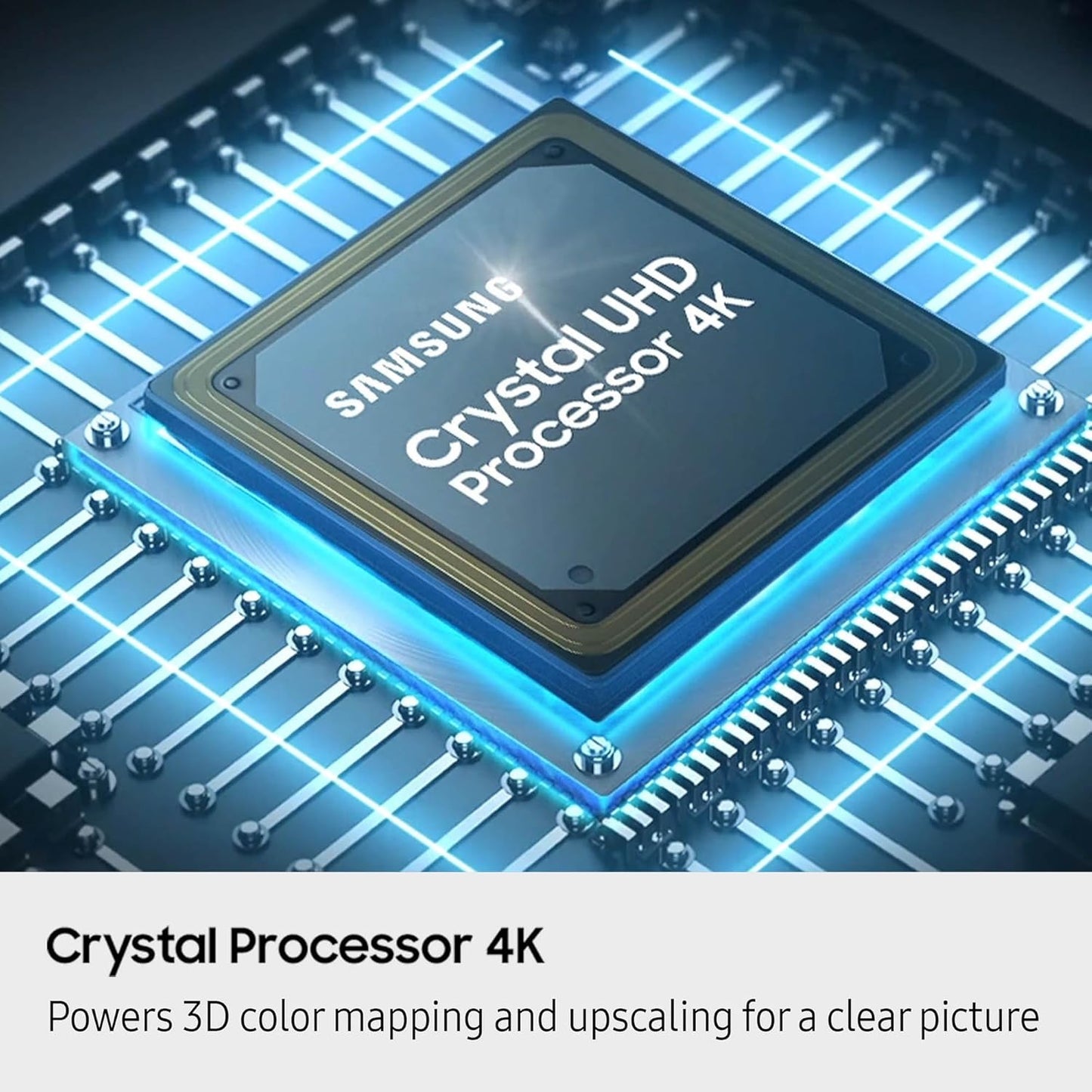 Samsung 65" Crystal UHD U8000F 4K Smart TV 2025 — Crystal 4K Processor, Knox Security, Alexa