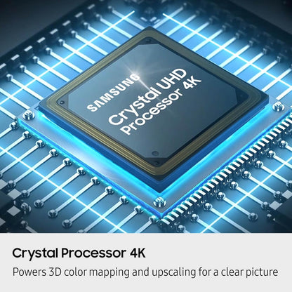 Samsung 65" Crystal UHD U8000F 4K Smart TV 2025 — Crystal 4K Processor, Knox Security, Alexa