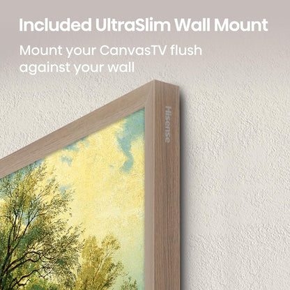 Hisense CanvasTV S7N 55" QLED 4K Google Smart TV — Art Mode, Hi-Matte, 144Hz, Dolby Vision