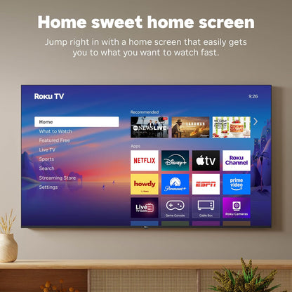 Roku Select Series 55" 4K HDR Smart TV — Enhanced Voice Remote, Wi-Fi