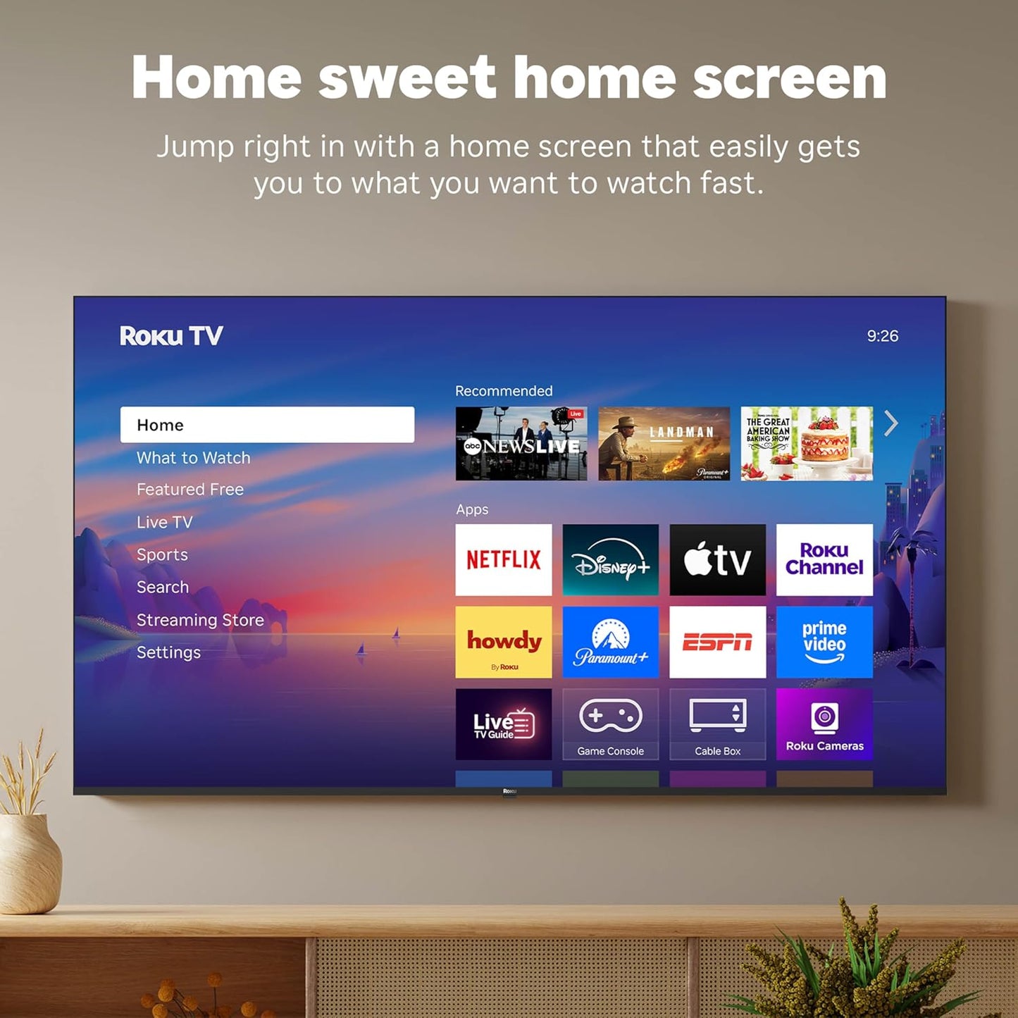 Roku Select Series 43" 4K HDR Smart TV — Voice Remote, AirPlay, Alexa, Google