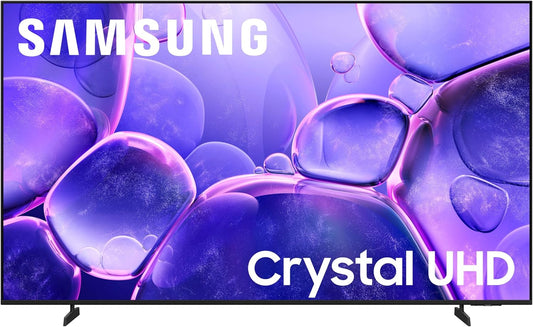 Samsung 65" Crystal UHD U8000F 4K Smart TV 2025 — Crystal 4K Processor, Knox Security, Alexa