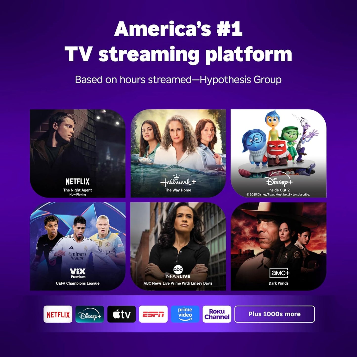 Roku Plus Series 55" 4K QLED Mini-LED Smart TV — Dolby Vision, AirPlay, Alexa, Voice Remote
