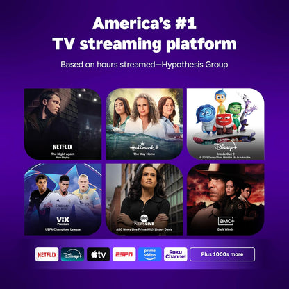 Roku Plus Series 55" 4K QLED Mini-LED Smart TV — Dolby Vision, AirPlay, Alexa, Voice Remote