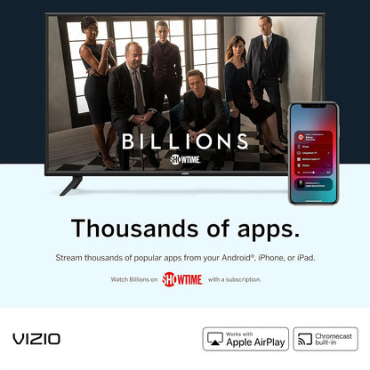 VIZIO 24" 1080p Smart TV (Renewed) — AirPlay, Chromecast, Streaming Channels