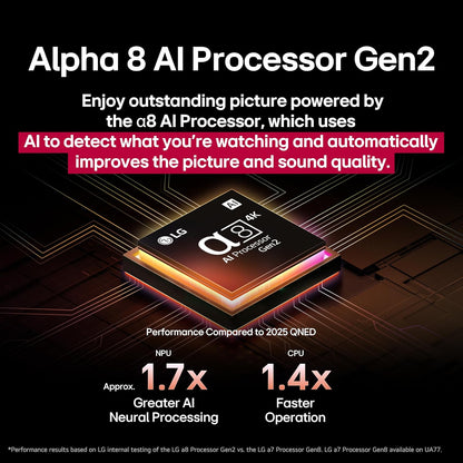 LG QNED85A 65" QNED evo AI Mini LED 4K Smart TV 2025 — Alpha 8 AI, 120Hz, Filmmaker Mode