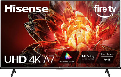 Hisense A7 55" 4K UHD Smart Fire TV 2025 — Dolby Vision, Dolby Atmos, VRR, Alexa