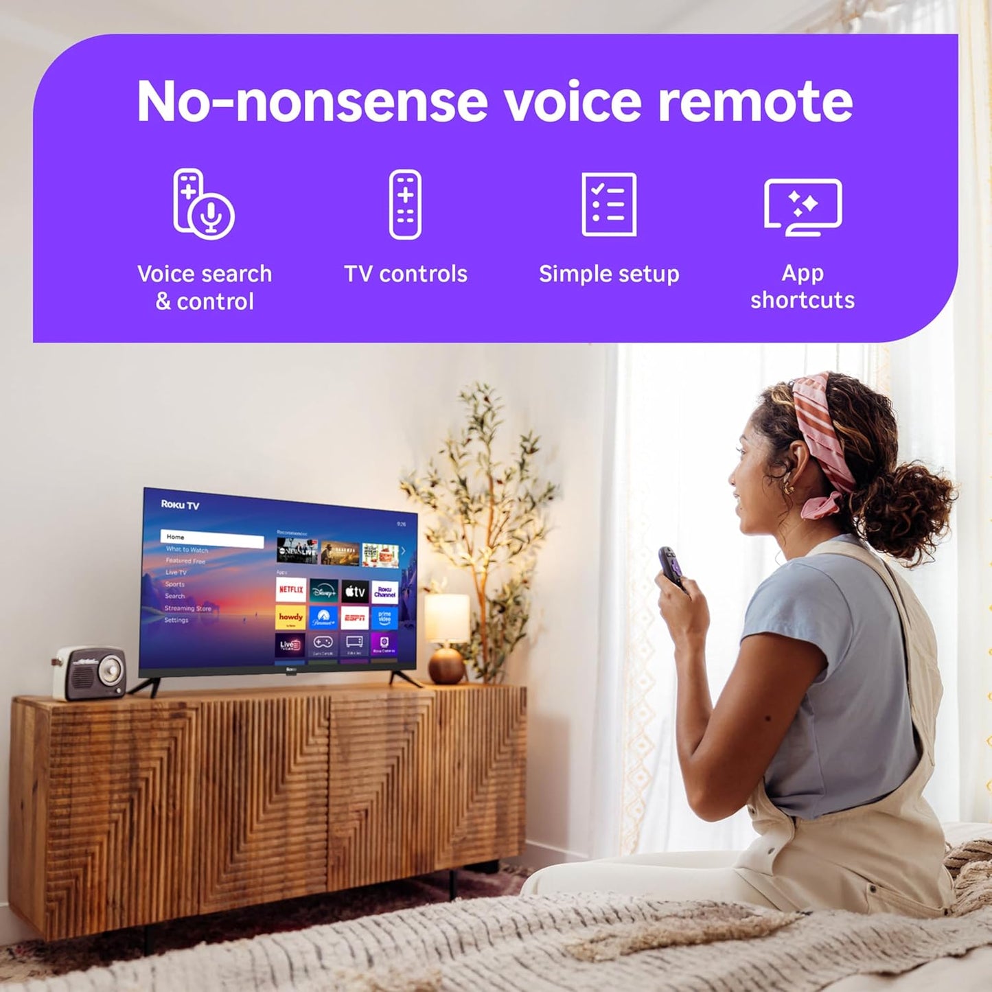 Roku Select Series 40" 1080p Full HD Smart TV — Voice Remote, AirPlay, Alexa