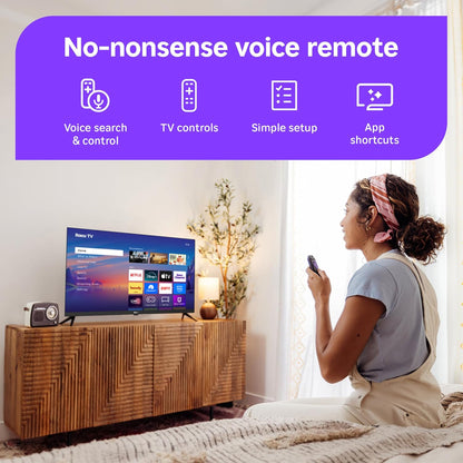 Roku Select Series 40" 1080p Full HD Smart TV — Voice Remote, AirPlay, Alexa