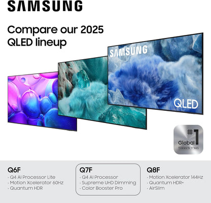 Samsung QLED Q7F 65" 4K Smart TV 2025 — Quantum HDR, Gaming Hub, Alexa