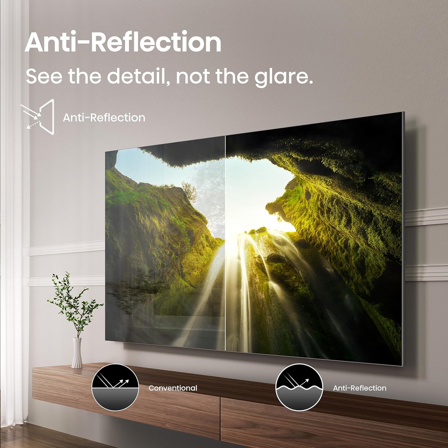 Hisense U7 65" Mini-LED ULED 4K Google Smart TV 2025 — 3000 Nits, 165Hz, QLED, Dolby Atmos