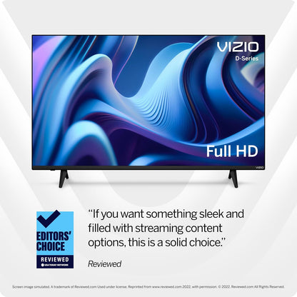 VIZIO D-Series 40" 1080p Full HD Smart TV — AMD FreeSync, AirPlay 2, Chromecast, Alexa