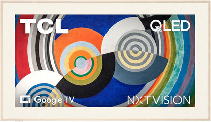 TCL NXTVISION 65" QLED 4K Smart Google TV 2024 — Art Frame, Dolby Vision IQ, 120Hz, Alexa