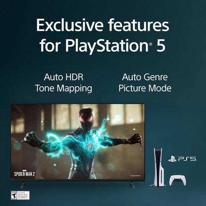 Sony BRAVIA 2 43" 4K Ultra HD LED Smart Google TV — 4K Processor X1, PS5 Features, AirPlay 2