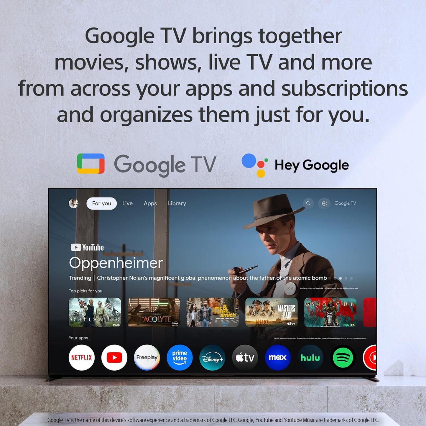Sony BRAVIA 2 43" 4K Ultra HD LED Smart Google TV — 4K Processor X1, PS5 Features, AirPlay 2