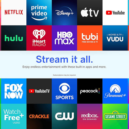 VIZIO 24" 1080p Smart TV (Renewed) — AirPlay, Chromecast, Streaming Channels