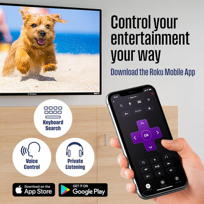 Westinghouse 24" Roku Smart TV HD — AirPlay, Bluetooth, Alexa, Google Assistant