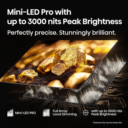 Hisense U7 65" Mini-LED ULED 4K Google Smart TV 2025 — 3000 Nits, 165Hz, QLED, Dolby Atmos