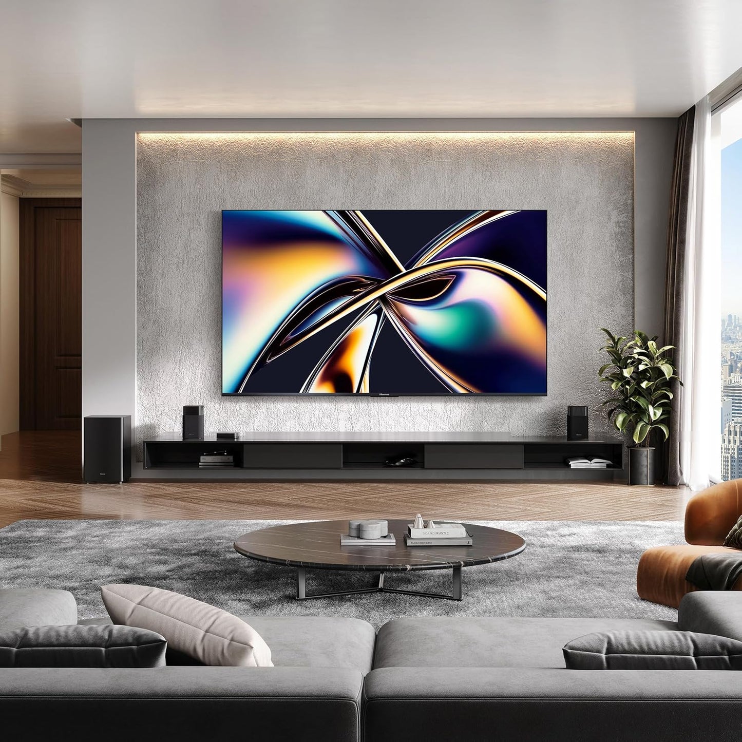 Hisense U8 55" Mini-LED ULED 4K Google Smart TV 2025 — 5000 Nits, 165Hz, Dolby Atmos