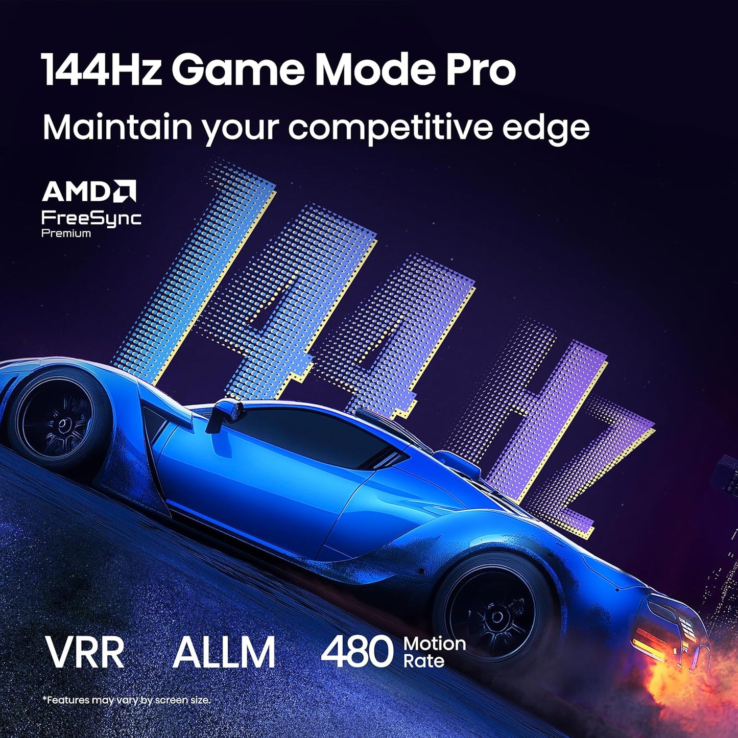 Hisense 75" QD7 Mini-LED QLED 4K Smart Fire TV — 144Hz, Dolby Vision, Game Mode Pro, Alexa