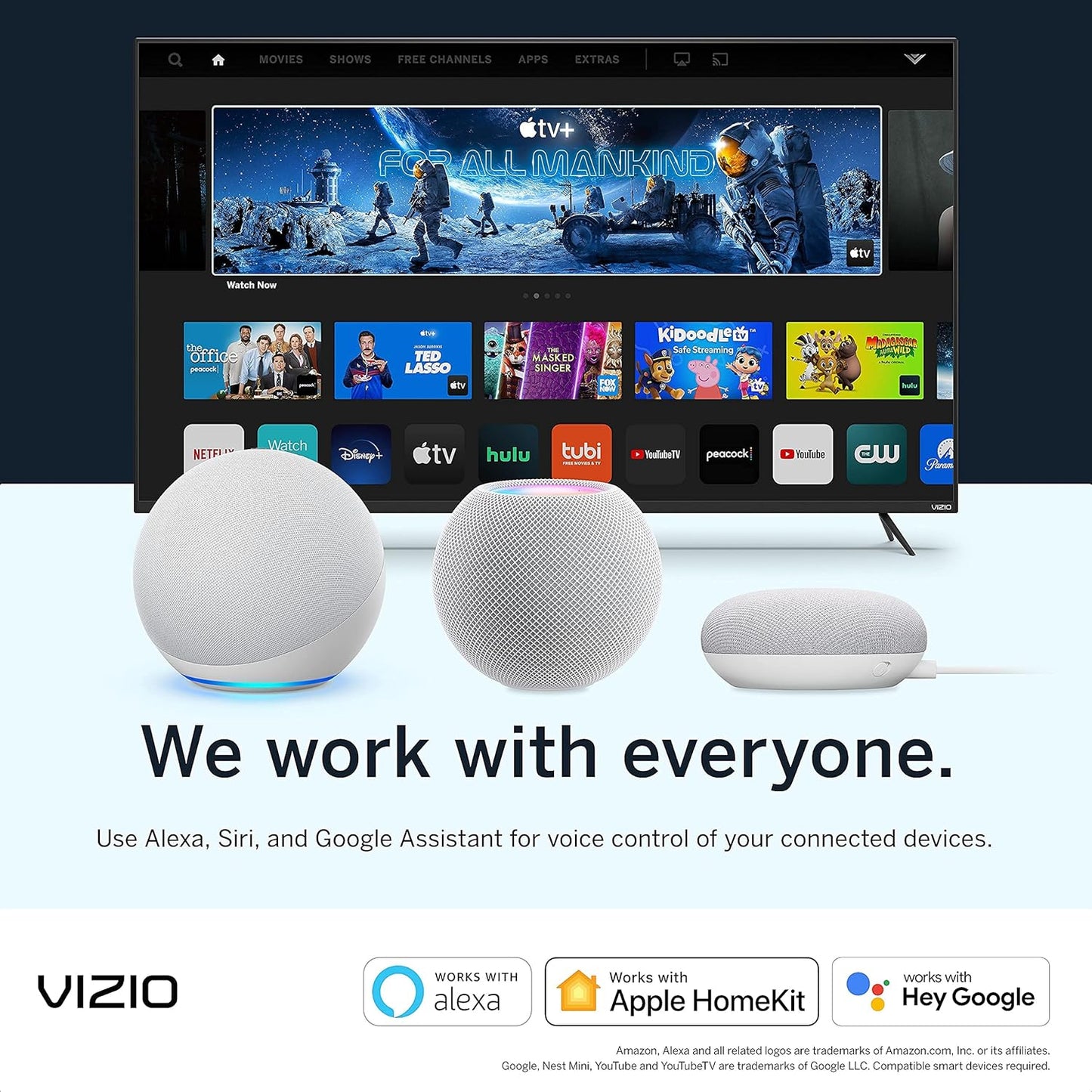 VIZIO 24" 1080p Smart TV (Renewed) — AirPlay, Chromecast, Streaming Channels
