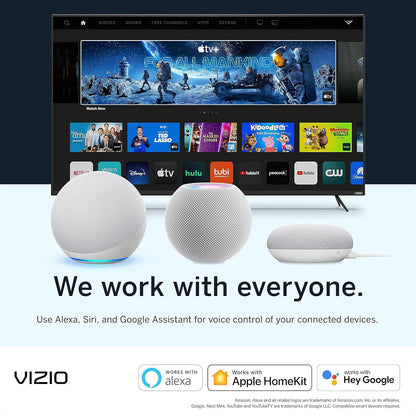 VIZIO 24" 1080p Smart TV (Renewed) — AirPlay, Chromecast, Streaming Channels