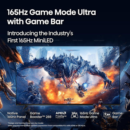 Hisense U7 65" Mini-LED ULED 4K Google Smart TV 2025 — 3000 Nits, 165Hz, QLED, Dolby Atmos