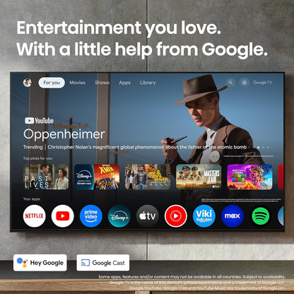 Hisense U7 65" Mini-LED ULED 4K Google Smart TV 2025 — 3000 Nits, 165Hz, QLED, Dolby Atmos