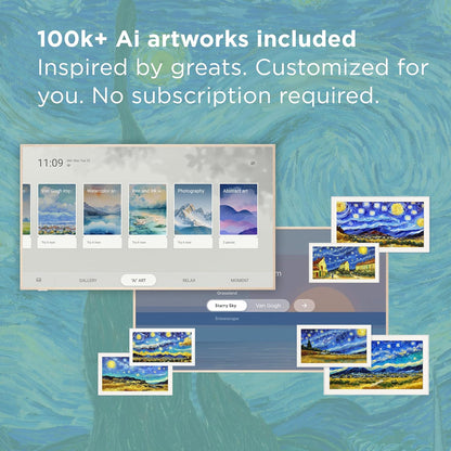 TCL NXTVISION 65" QLED 4K Smart Google TV 2024 — Art Frame, Dolby Vision IQ, 120Hz, Alexa