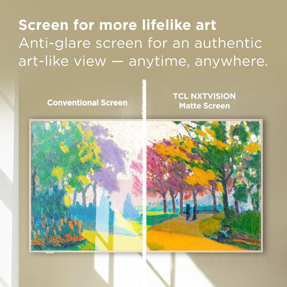 TCL NXTVISION 65" QLED 4K Smart Google TV 2024 — Art Frame, Dolby Vision IQ, 120Hz, Alexa