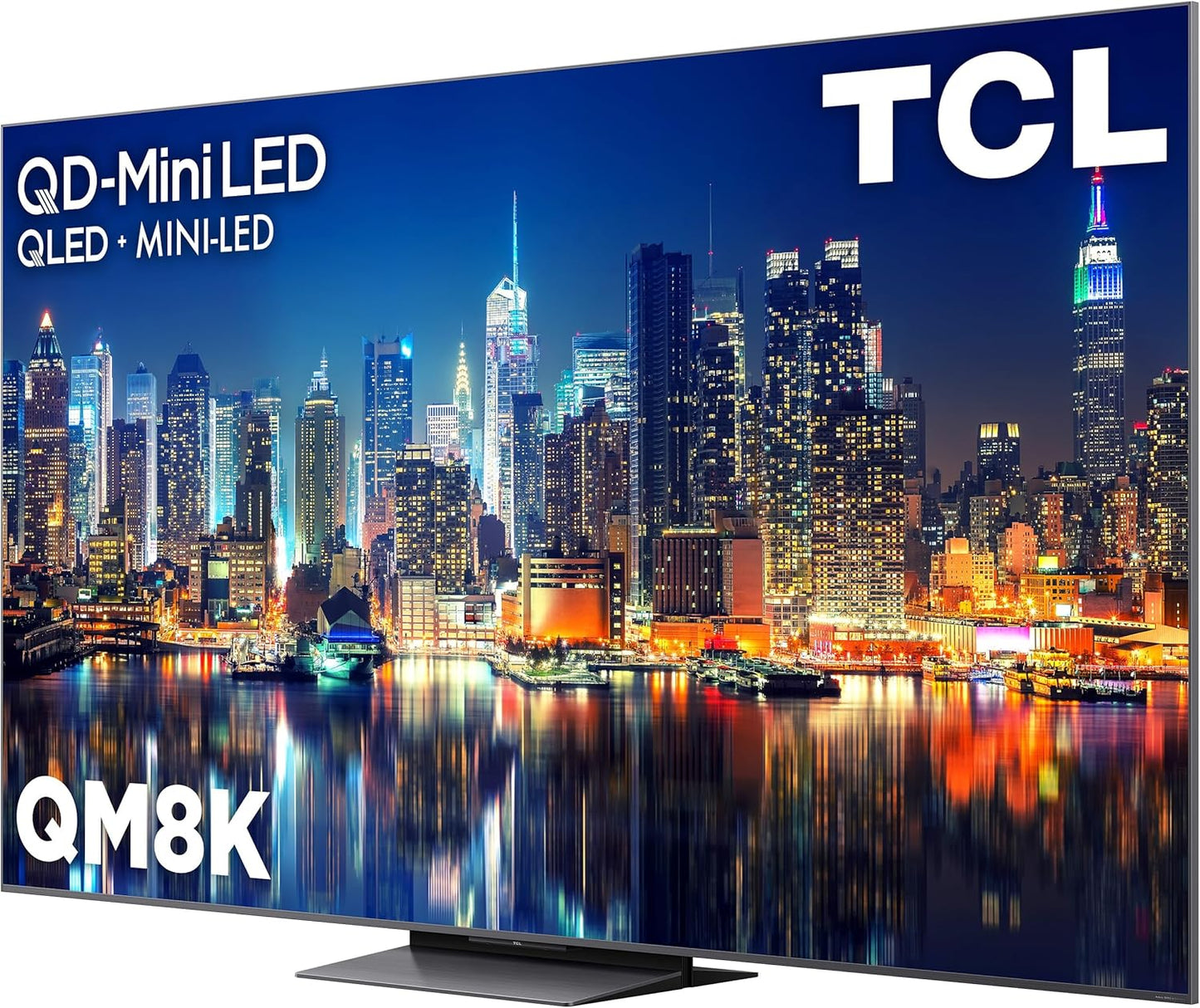 TCL QM8K 65" Mini LED QLED 4K Google TV 2025 — Halo Control, 288 VRR, Dolby Atmos, Alexa