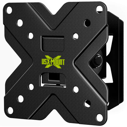 USX MOUNT UL Listed Full Motion TV Mount, Swivel Articulating Tilt TV Wall Mount for 26-65 Inch LED, 4K, Wall Mount Bracket with VESA 400x400mm Up to 77lbs, Perfect Center Design -XMM006-1